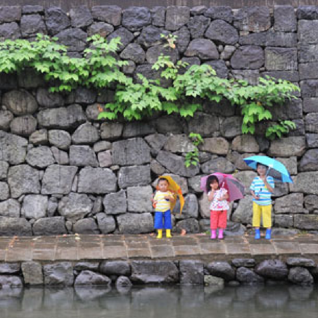プロジェクトイメージ写真　雨の足音プロジェクト